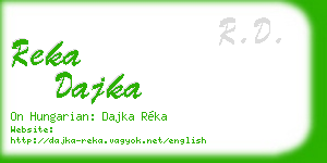 reka dajka business card