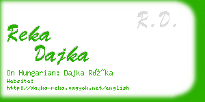 reka dajka business card